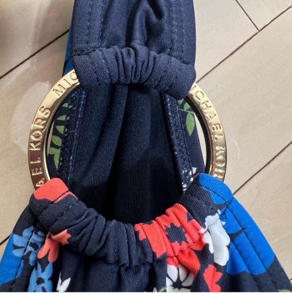 NWT Michael Kors New Navy One Shoulder Underwire One Piece Swimsuit 22W * - Picture 5 of 14